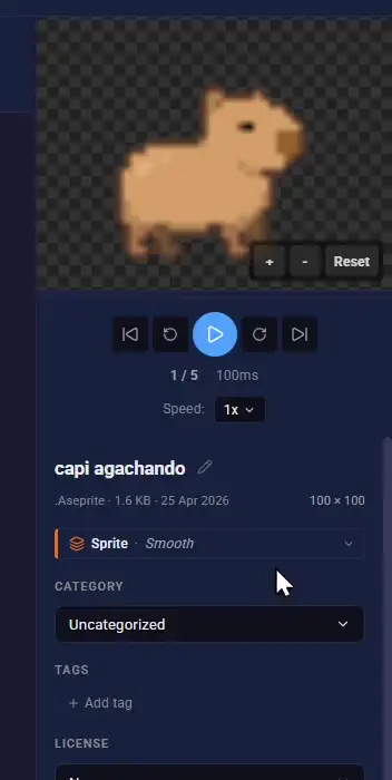 Comparison of bilinear filtering versus nearest-neighbour scaling on a pixel art sprite