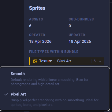 Renderer pill on a bundle