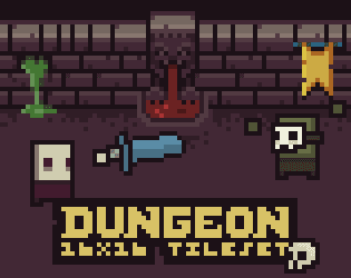 16x16 Dungeon Tileset