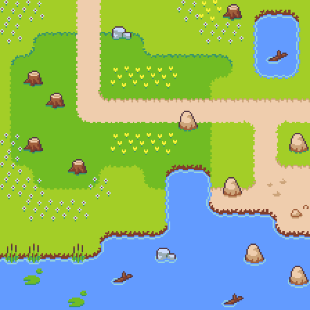 16x16 Outdoors Tileset