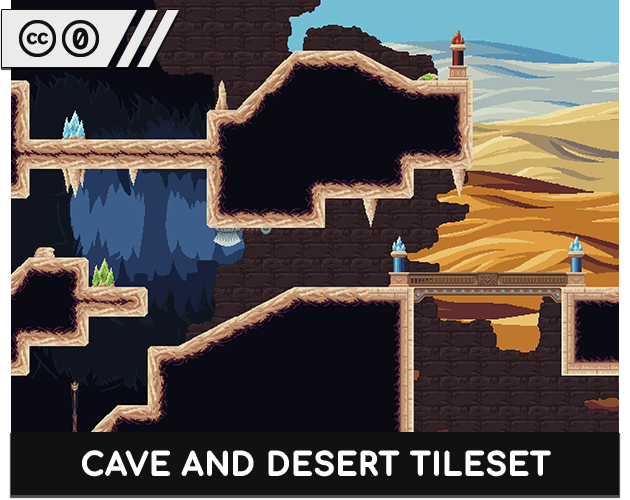 Cave and Desert Tileset