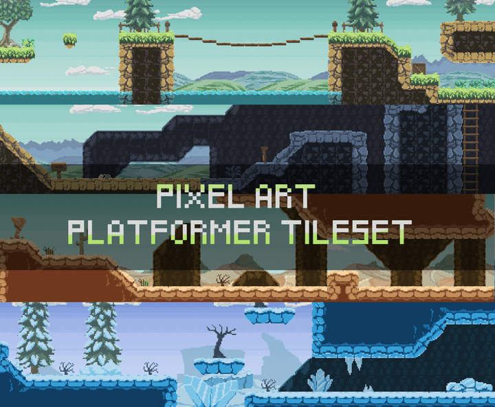 Pixel Platformer Tiles