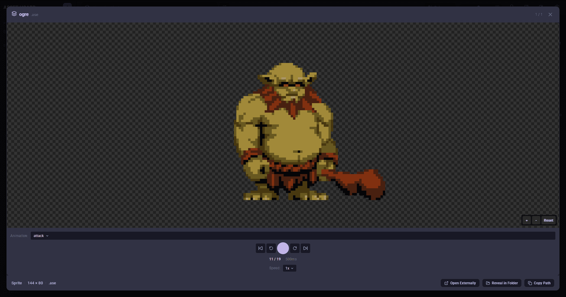 AssetHoard rich preview of an asset